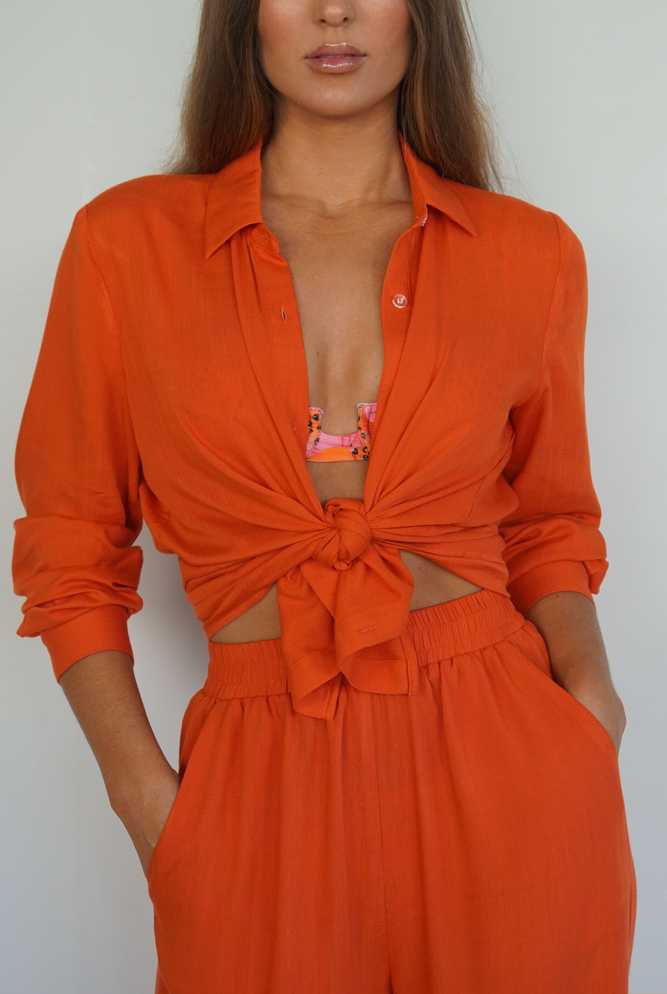 Papaya Orange Pant