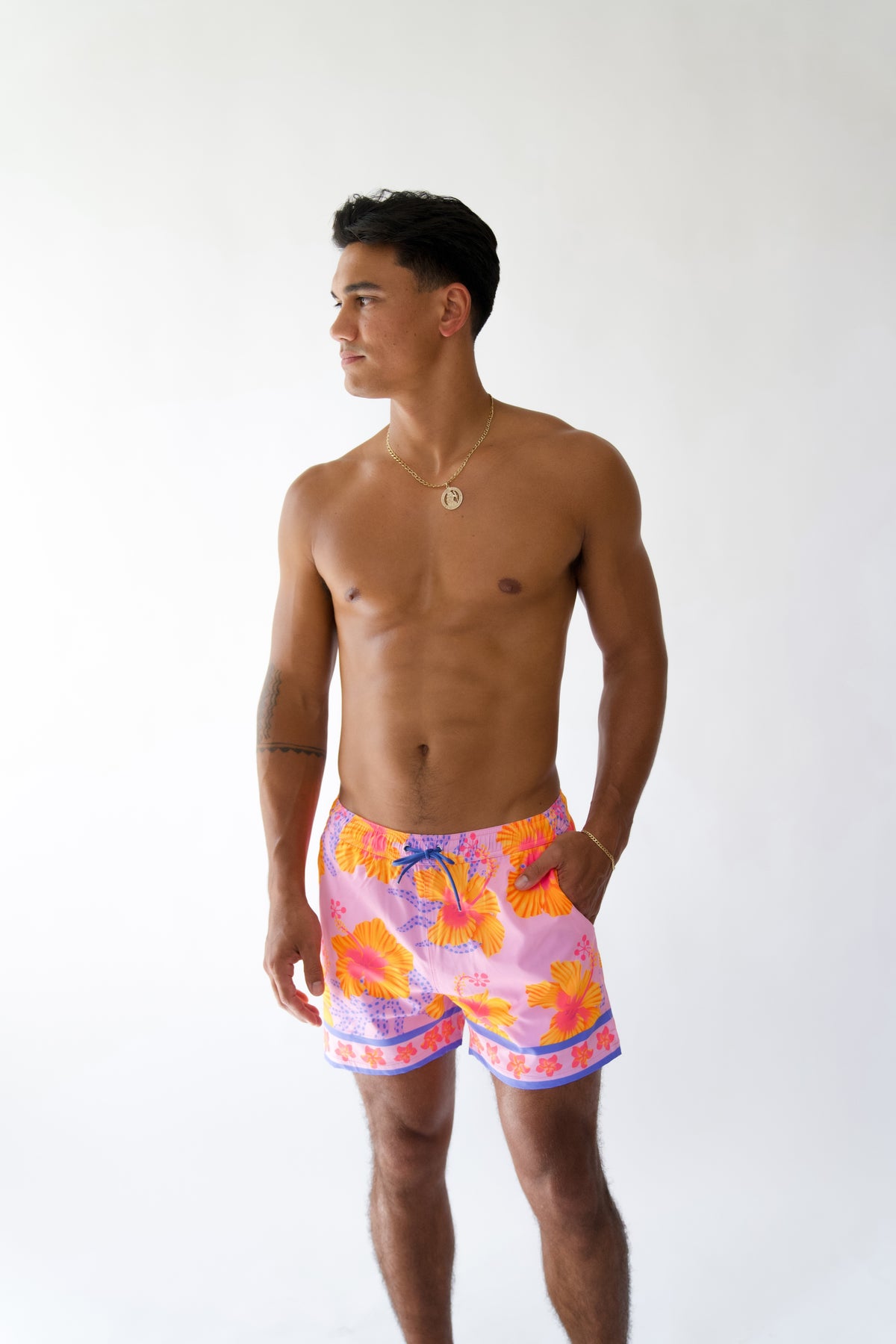 Hibiscus Men's Trunks