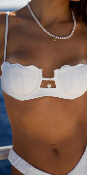 Perla Scallop Top