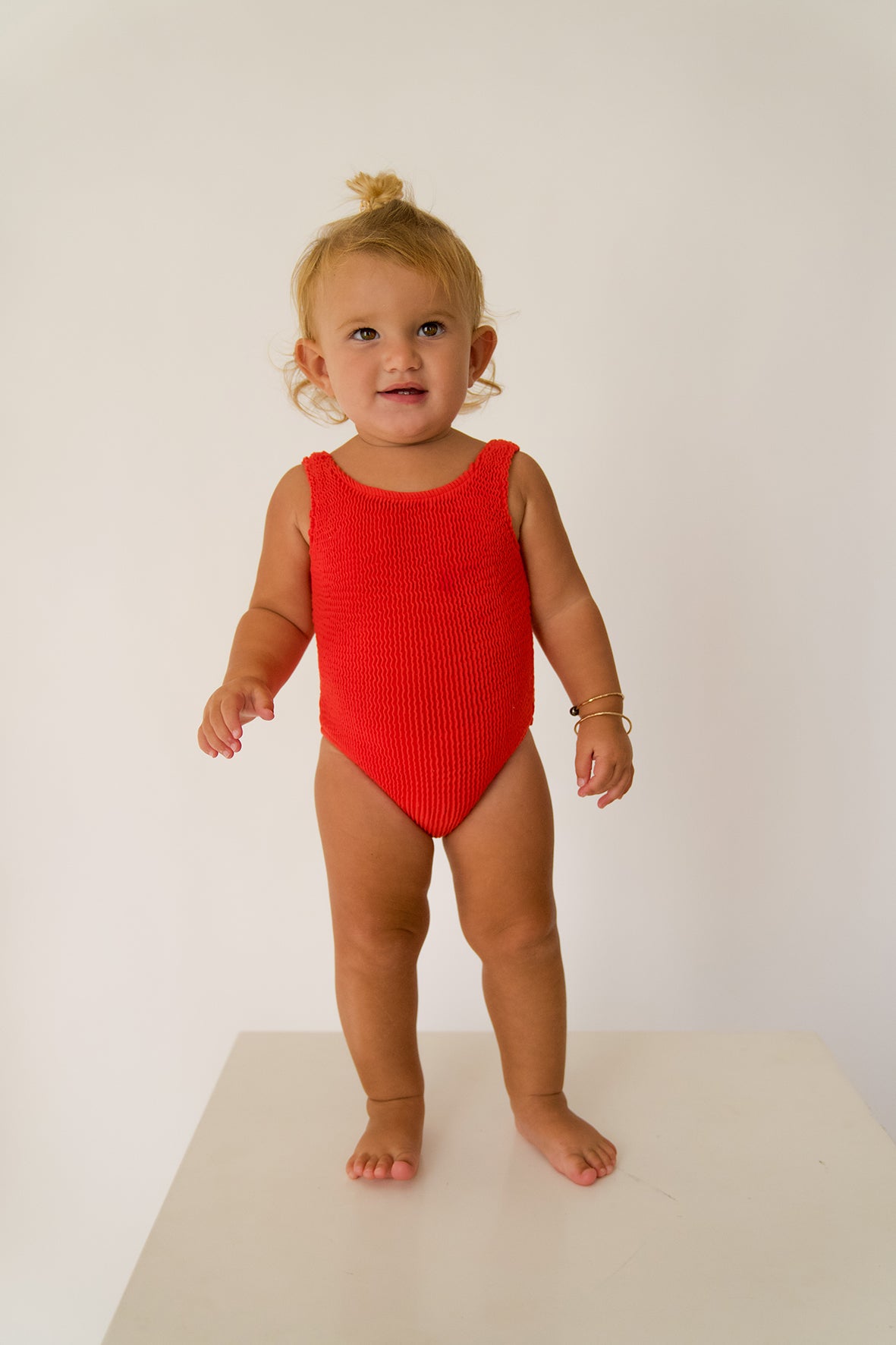 Coral Scrunch Kids One Piece