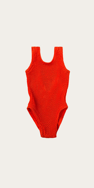 Coral Scrunch Kids One Piece