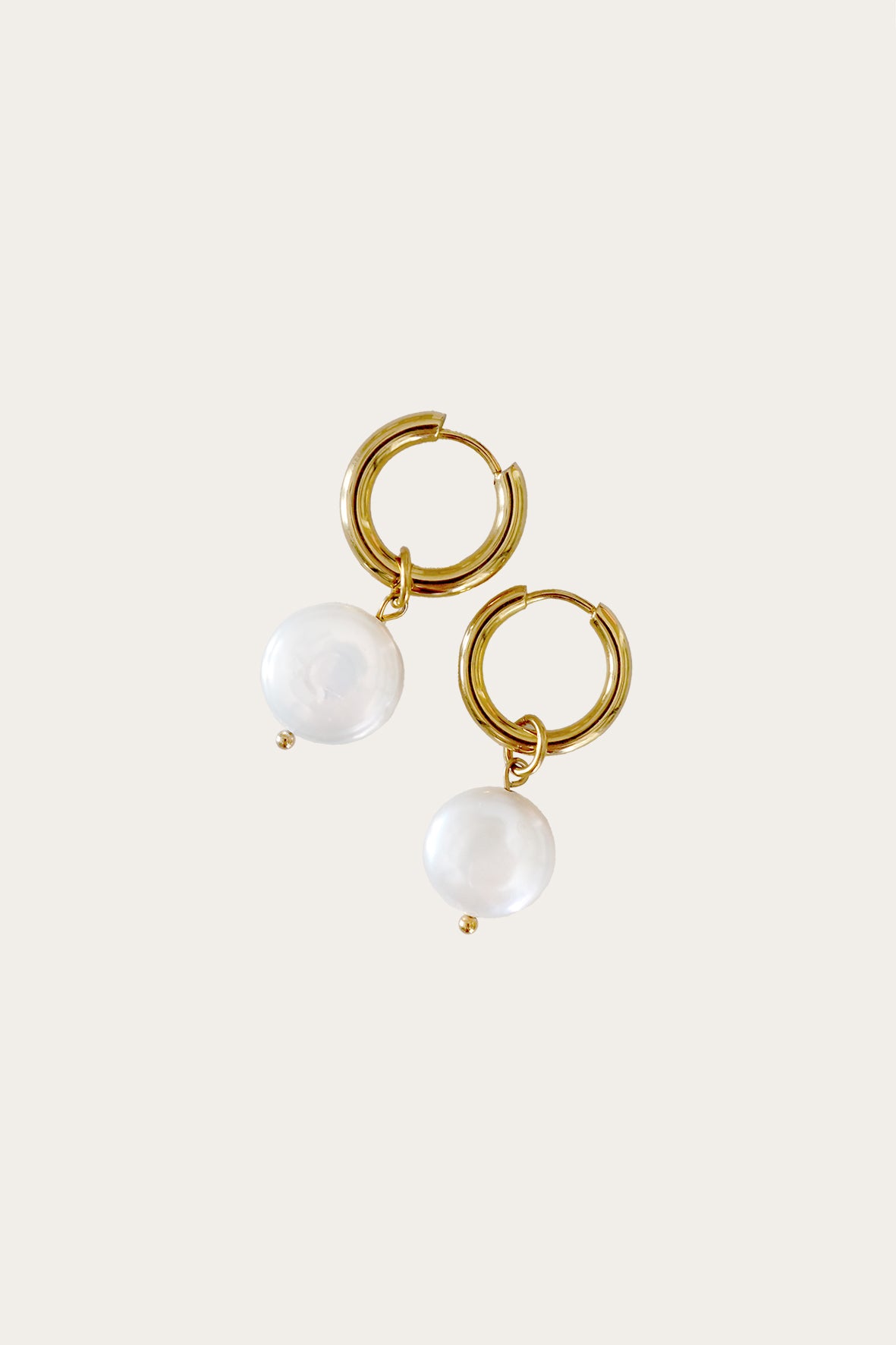 Waterproof Perla Hoops